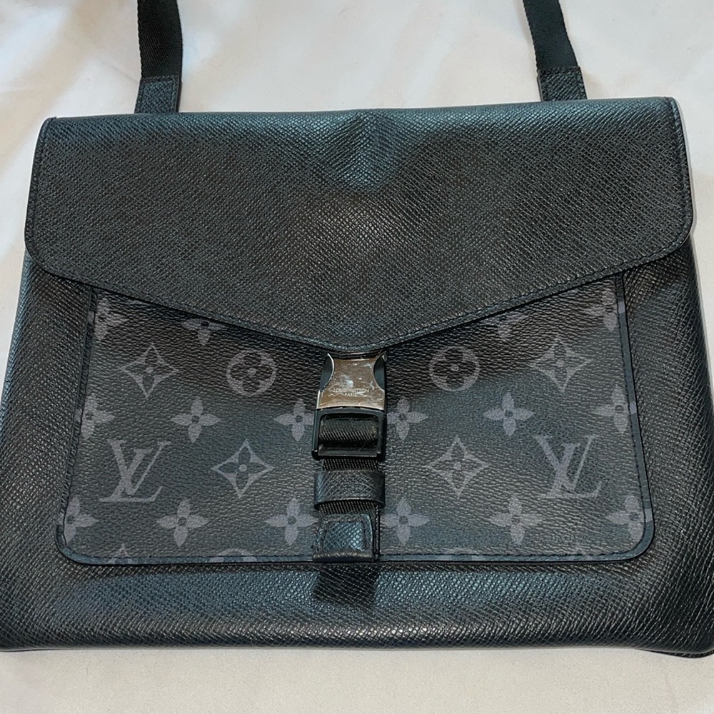 Louis Vuitton Taigarama Outdoor Flap Messenger Crossbody Bag.